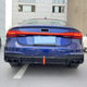 Suitable for 19-25 Audi A7 modified S7 four-out exhaust tail throat a7l rear tail lip with navigation light rear surround