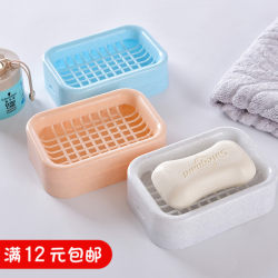 Double layer creative style bathroom face wash plastic soap dish