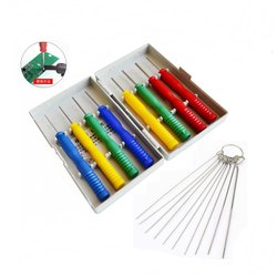 Non-Stick Tin Stainless Steel Hollow Needle Circuit Board Repair Disassembly Welding Capacitor Component Through-Needle Auxiliary Tool