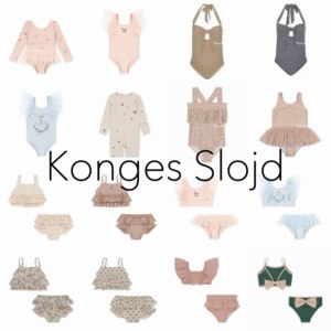 
40% off clearance konges slojd children's one-piece swimsuit parent-child style swimsuit Nordic style split swimsuit bottoms
