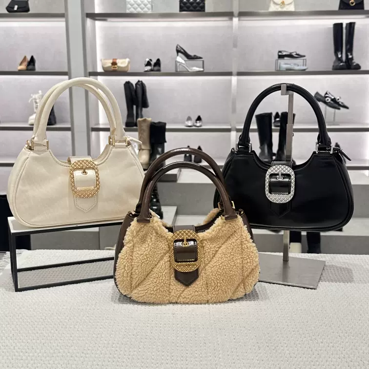 CHARLES&KEITH23冬新款CK2-50671547复古皮带饰扣手提包斜挎包女-Taobao