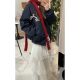 Korean style fashion heavy industry elastic waist lace ear skirt for women 2025 autumn and winter new sweet super fairy skirt
