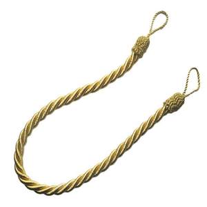 
Customized flat belt stripe hanging ball window decoration wholesale home textile accessories curtain curtains and home decoration curtain belts