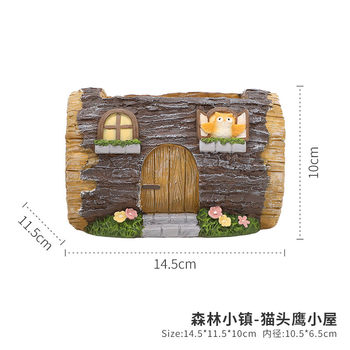 
New pastoral tree stump creative micro landscape succulent resin flowerpot decoration courtyard gardening flowerware home