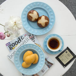rrenbeus European ceramic plate French combination
