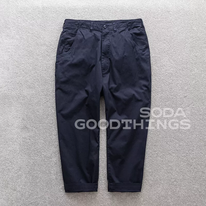 Soda现货BEAMS SSZ STRETCH GABA SARROUEL 宽松直筒休闲裤23aw-Taobao