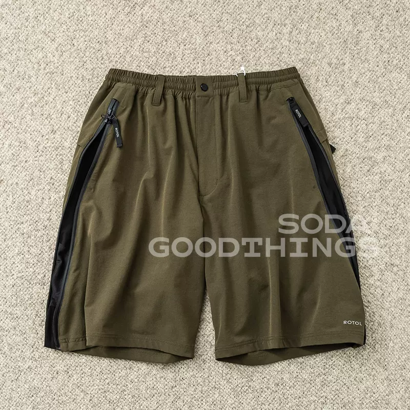 Soda现货ROTOL TWIST TRACK SHORTS 松紧腰拉链透气机能短裤23ss-Taobao