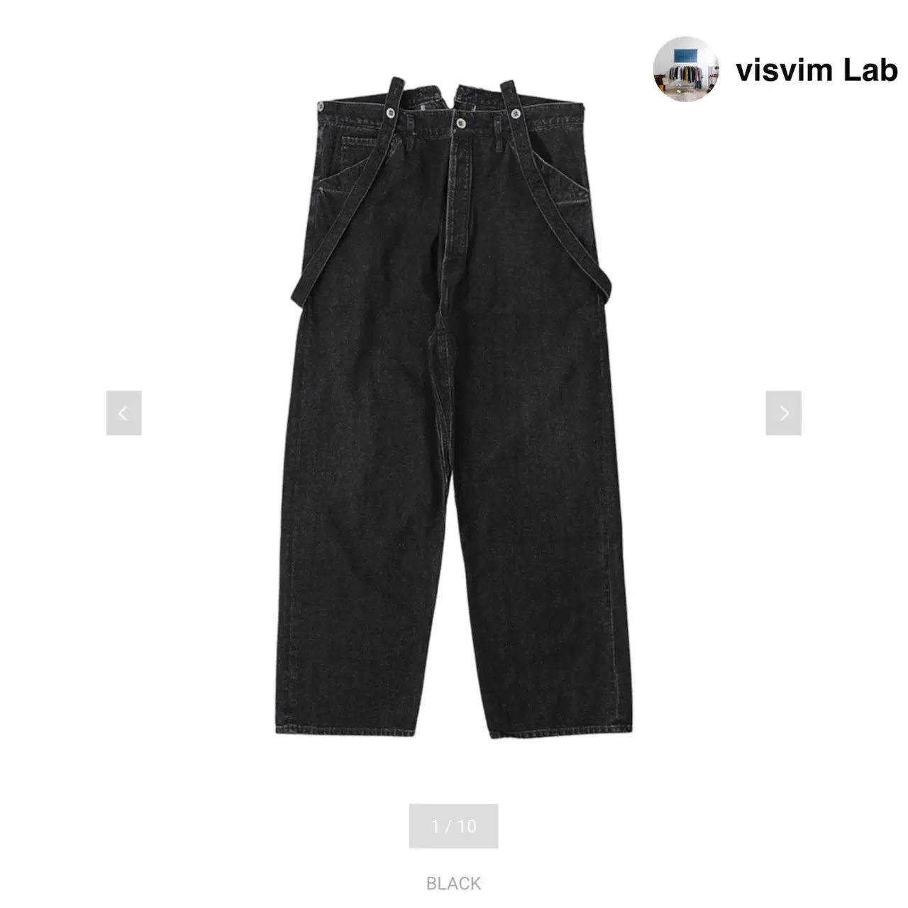 订购』visvim SS KAFKA BRACES PANTS DMGD 23FW 背带裤-Taobao