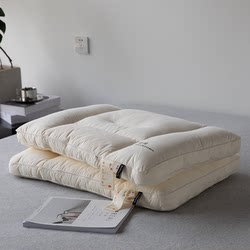 Class a Pillow Core, Neck Protection, Sleep Aid, Buckwheat Shell Soft Low Pillow, Hard Medium Pillow, Men's Side Sleeping High Pillow, Pair for Home Use