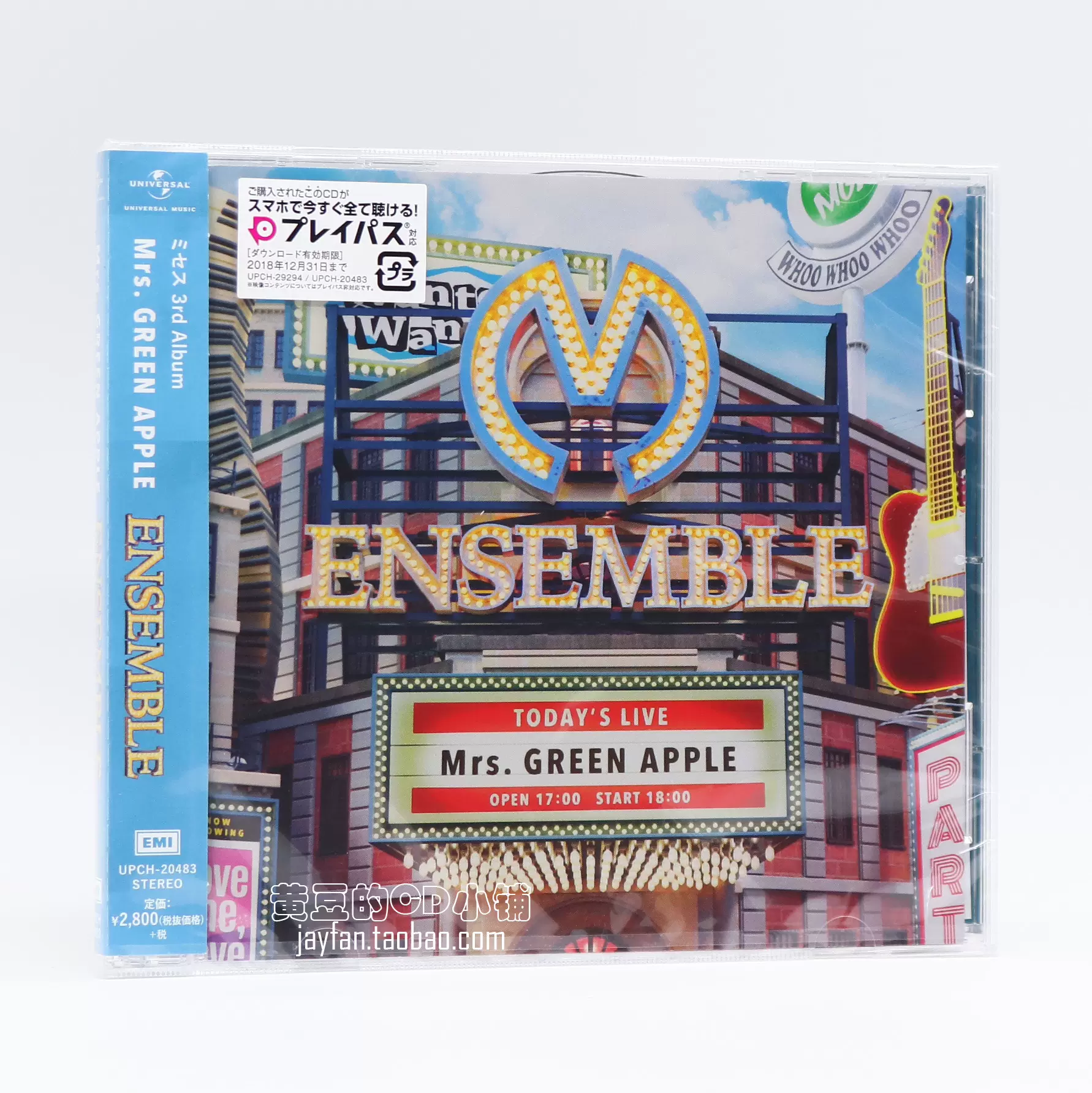 Mrs. GREEN APPLE ENSEMBLE 通常盘CD 全款计销量-Taobao
