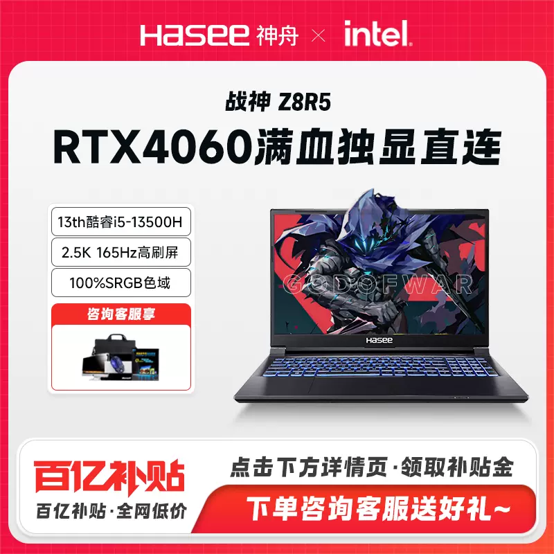 Hasee/神舟战神Z8-I7/S8-C42/Z7D6/TX8R5/TX8R9高性能游戏本-Taobao 