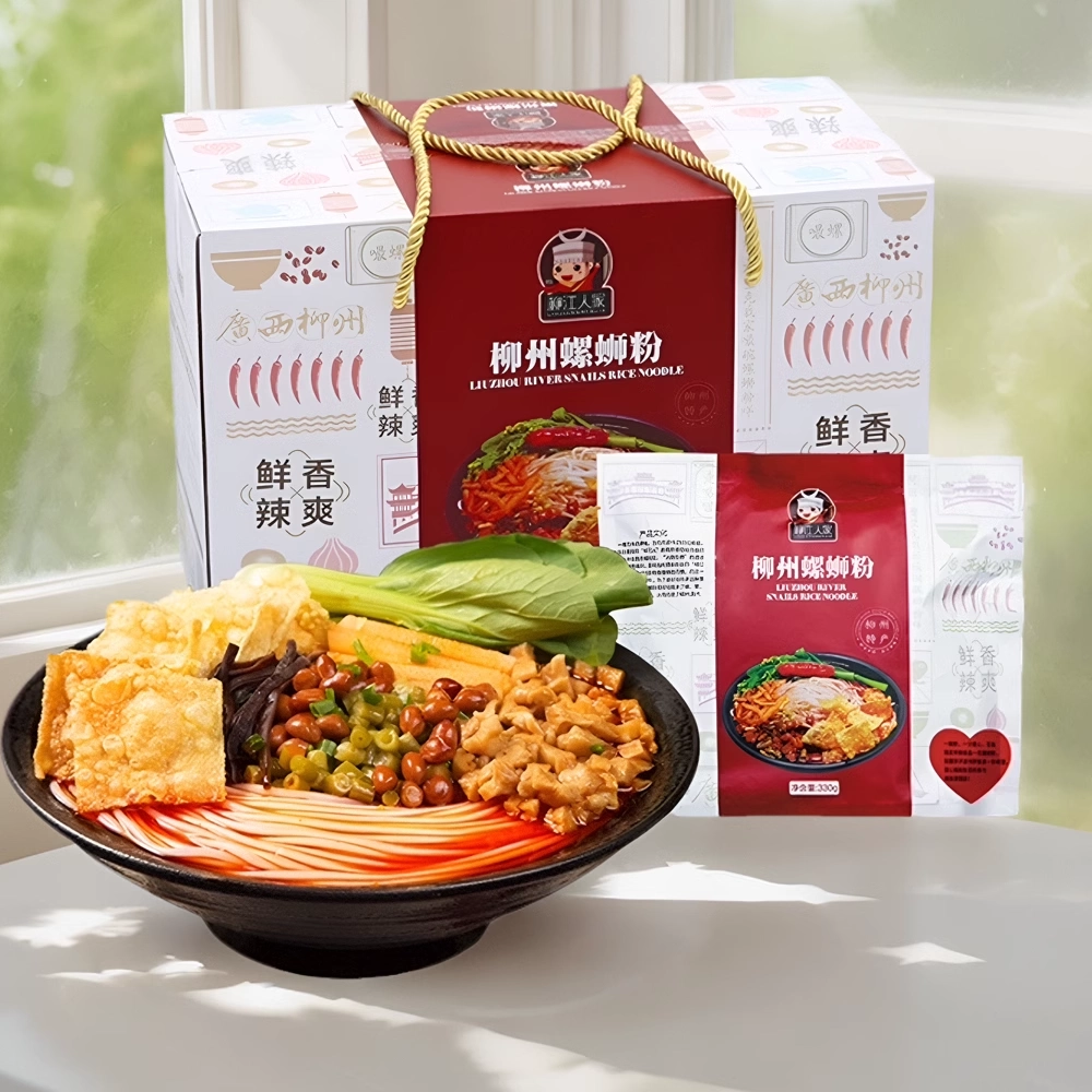 柳江人家螺蛳粉原味麻辣味加料版加臭加辣网红美食