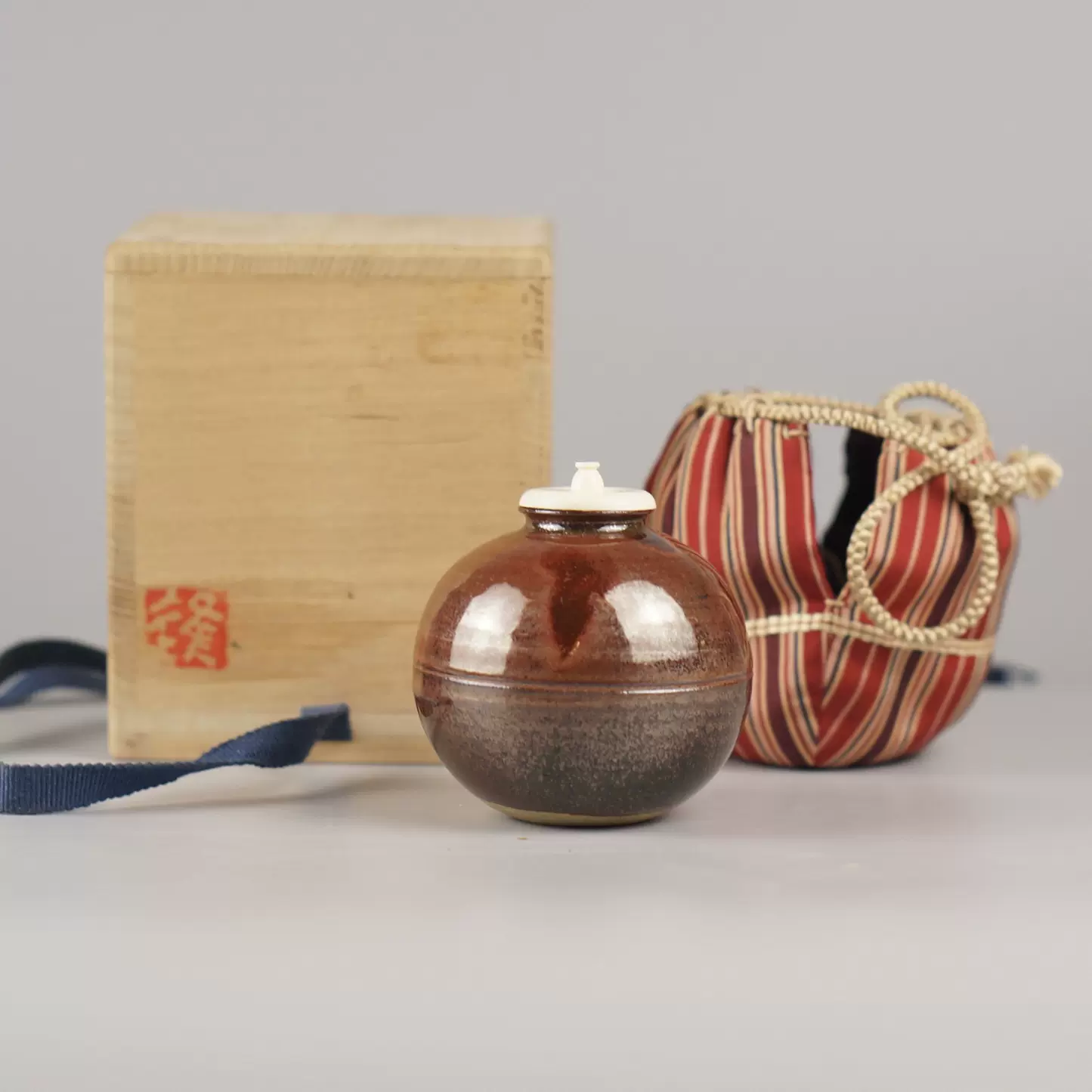 日本清課堂造純錫茶葉罐乾茂號款茶入錫罐日式茶道具茶器本錫茶壺