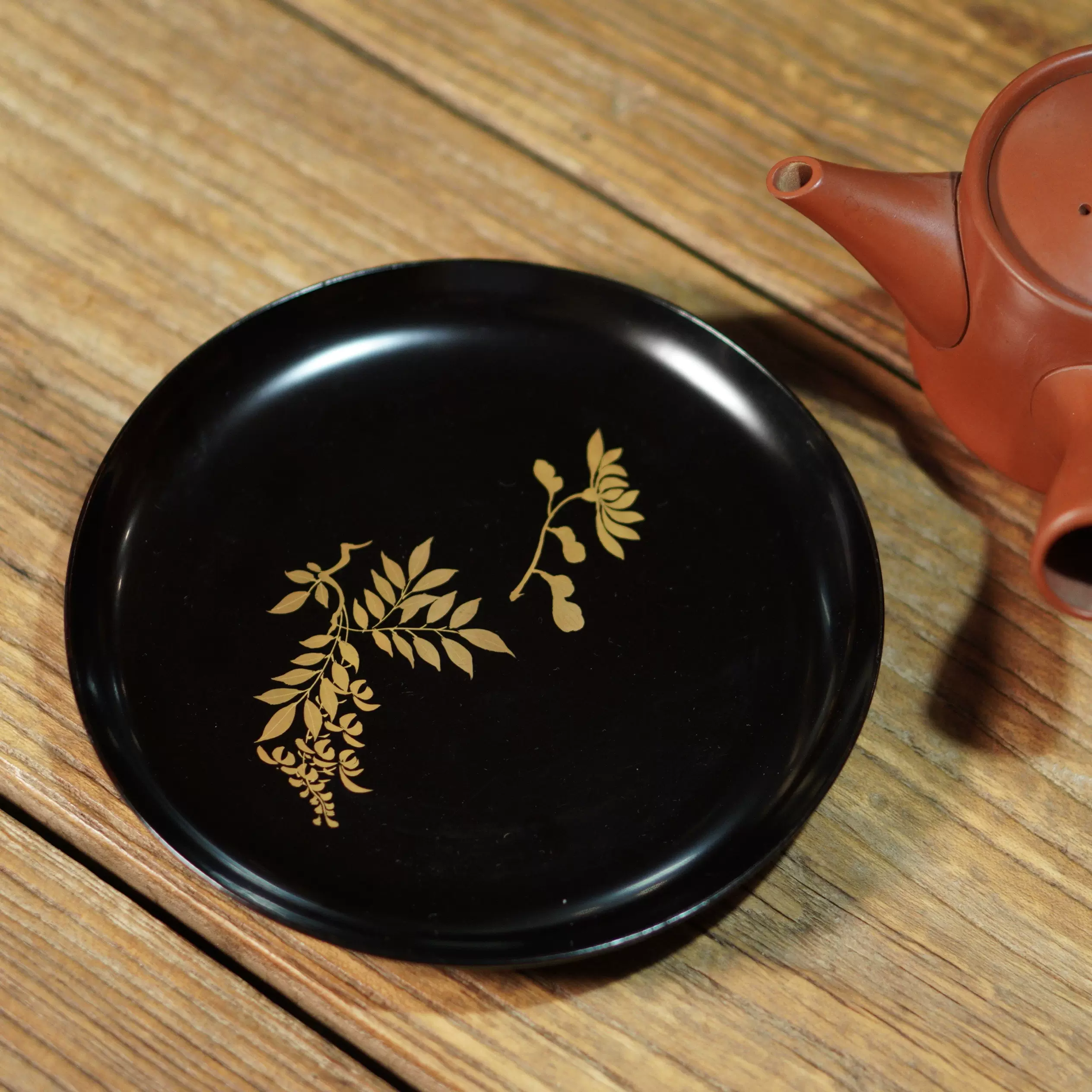 飾壺　平安　万代草山造　天目釉　茶壺　共箱　茶道具　fm-50 飾壺平安万代草山造天目釉茶壺共箱茶道具fm-50