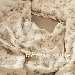 Crib Fitted Sheet, Pure Cotton, Class a Maternal and Infant Grade Gauze, Small Bed Sheet, Infant and Toddler Splicing Bed Cover, Baby-Specific