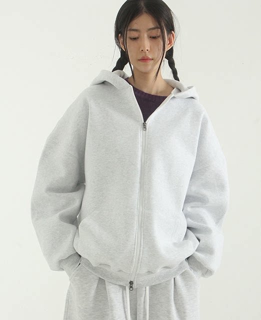 Korean purchasing agent 21F/Woverfit2wayhoodzip-up (unisex) loose ...