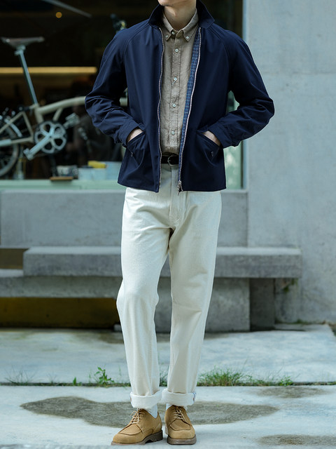 British-Made Grenfell Pure Cotton Waterproof Men's Jacket Golf