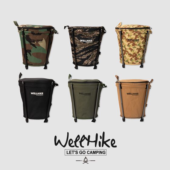 
Outdoor camping trash can foldable storage storage barrel Self-driving camping barbecue cleaning portable car