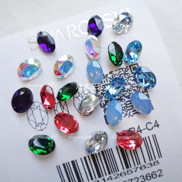 Austrian pointed bottom elliptical 4120 model about 8*6MM Shi Jiahuazi nail diamond special three-dimensional pigeon egg water diamond