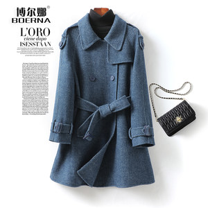 
Double-sided wool coat for women, mid-length Korean style fashionable winter and autumn new style high-end woolen coat for small people
