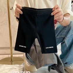 Spot Pola Korean Children's Clothing Girls And Boys Big Children Parent-child 2023 Summer Riding Pants Small Breeches Bottoming Pants