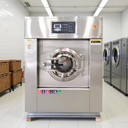 Laundry Curtains Fire Protection Hotel Guesthouse Factory Industrial Washing Machine 20kg Washer-Dryer Combo 25