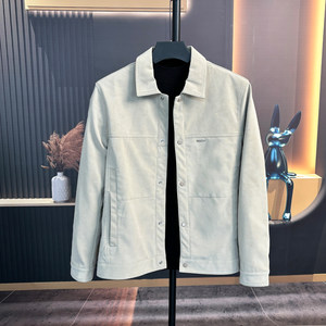 2026春秋新款扎染雾霾皮男士外套潮流帅气上衣休闲秋季皮衣夹克男