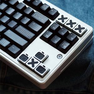 
Genuine leather game cube personalized keycap direction key silver leather mechanical keyboard keycap single creative keycap retro