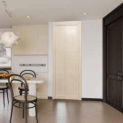 Youyang Paint Pure Solid Wood Door Living Room Balcony Door Movable Blindfolding Foldableing Door Glass Grids Partition