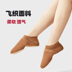Cheerleading Dance Jazz Practice Shoes Soft Sole Fly-Knit Chinese Dance Professional Competition Body Training Men Women Adults