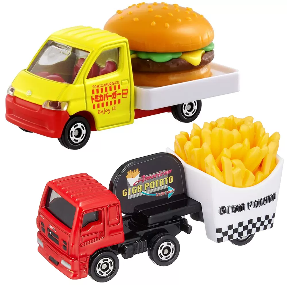 tomica多美卡合金车模型 54号汉堡车 55号薯条车