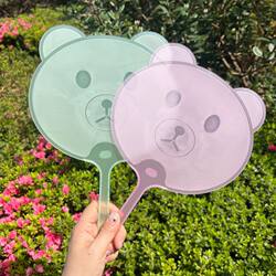 Cartoon Fan, Small Household Fan for Children and Students, Summer Plastic Hand Fan, Portable Large Palm Fan for Summer