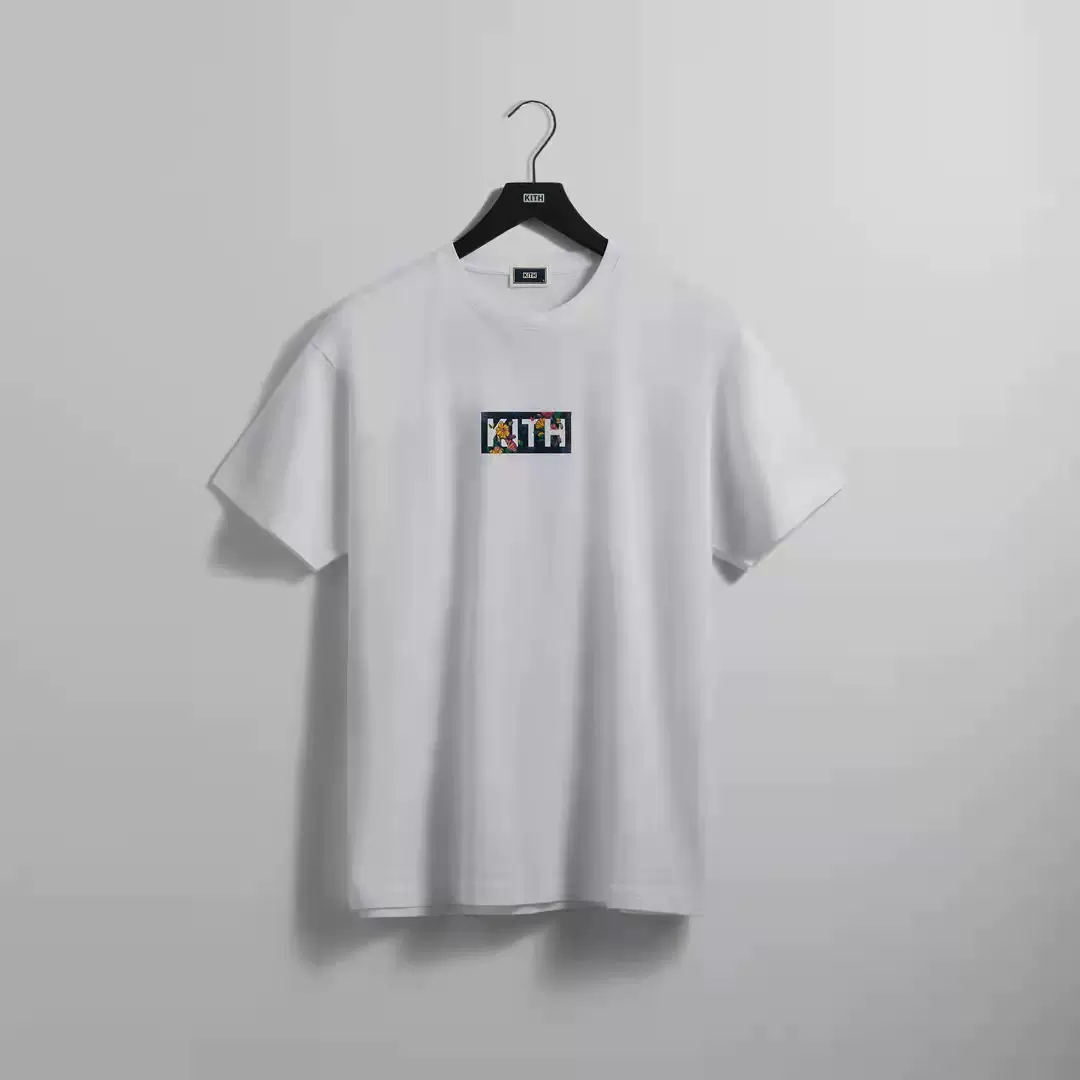 KITH Jacobean Serif Logo Vintage Tee 花卉LOGO 短袖T恤