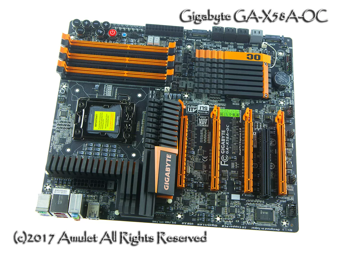 Gigabyte/技嘉GA-X58A-OC，末代X58超频终极主板，仅供展示