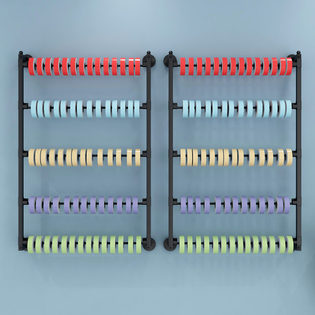 Ribbon storage rack flower shop wrapping paper ribbon shelf wall scarf ...