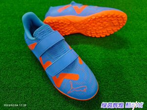 107205 Genuine PUMA FUTURE children's TF broken nails Velcro fastener artificial grass football shoes