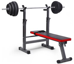 Free Shipping Multifunctional Weight Bench Bench Press Bench Weightlifting Barbell Set Squat Rack Barbell Bench Dumbbell Bench Fitness Equipment