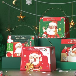 5ks Santa's Hand Bag Dárková Krabička Bonboniéra Vánoční Dárkové Balení Vánoční Krabička Na Sušenky