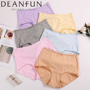 3-4 special offers of special butterfly Anfen women's underwear cotton medium high waist elastic large size small flat corner hip hip cotton shorts