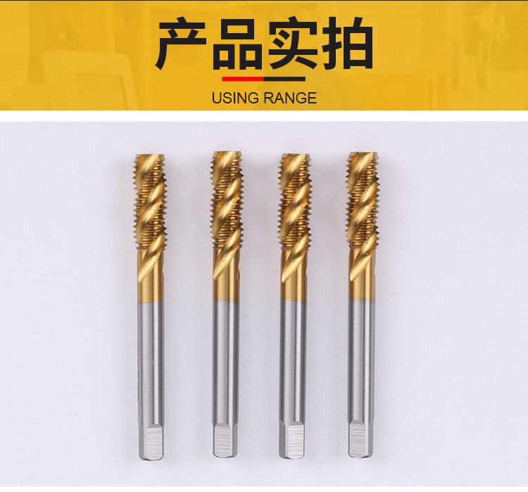 Maschio A Punta A Spirale Burkit M12 X 1.25 | Rivestimento Titanio HSS Per Filettatura Profonda - Foto 3