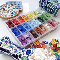 Children's DIY Crystal Mosaic Patch Material Kit Creative Decoration Paste Toy 450 Pieces Kindergarten
