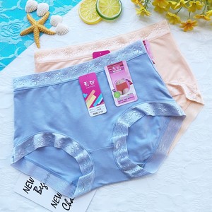3 free shipping authentic color field 30166 Modal mid -high waist flat -angle underwear large -size female underwear soft and breathable

