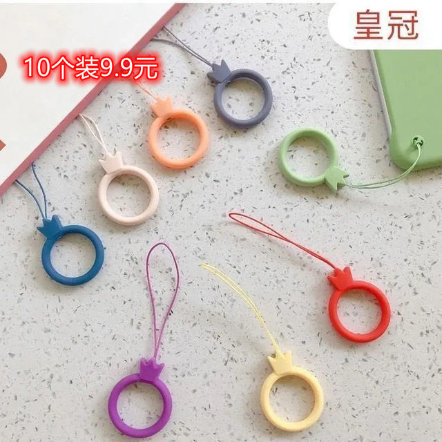Mobile Robe Chain 10 installation 9.9 mobile phone hanging rope finger buckle silicone ...