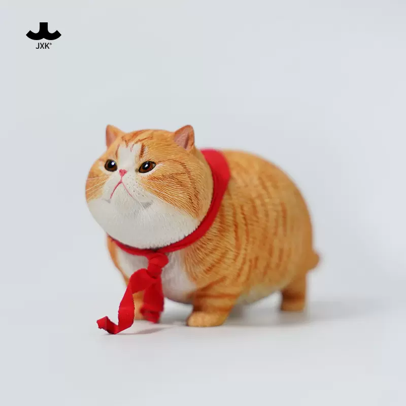 PET 5cm×5m 喵喵历险记 JXK 肥猫3.0胖猫咪加菲橘猫周边仿真模型手办桌面
