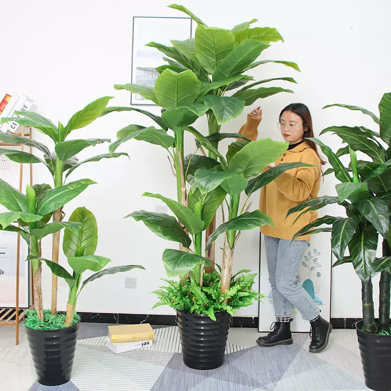大型芭蕉树客厅装饰仿真植物盆栽仿真花室内假花假香蕉树