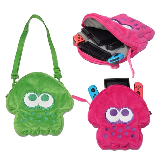 Splatoon Canvas Shoulder Bag - Squid Plush Crossbody Bag