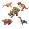 Big dinosaur 5 pieces three-dimensional jigsaw puzzle 3d paper model assembled model children,s gift diy early education educational toys