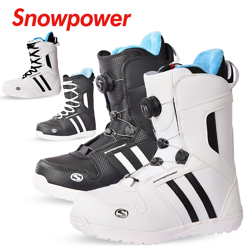 雪动力snowpower 单板滑雪鞋滑雪靴鞋带快穿钢丝防水滑雪
