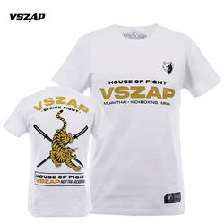 VSZAP pure cotton short-sleeved fighting MMA fighting T-shirt for men