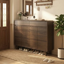 Vintage-Style Shoe Cabinet for Home Entryway, Integrated Cabinet, 2026 New Model, Floor-Standing Storage Cabinet, Wall-Mounted Dust-Proof Shoe Rack